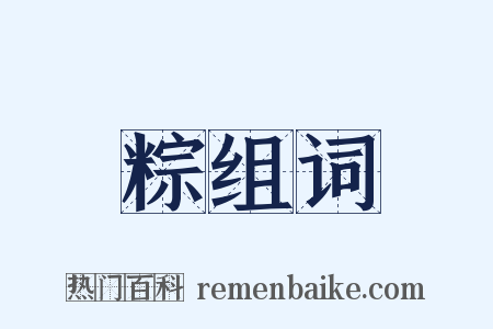 粽组词是什么意思的图片